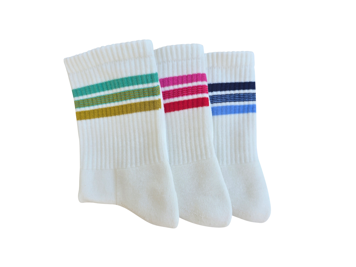 Weiße Cotton Spilaer Retro-Tennissocken – Nachhaltiger Premium-Komfort im Skater-Look