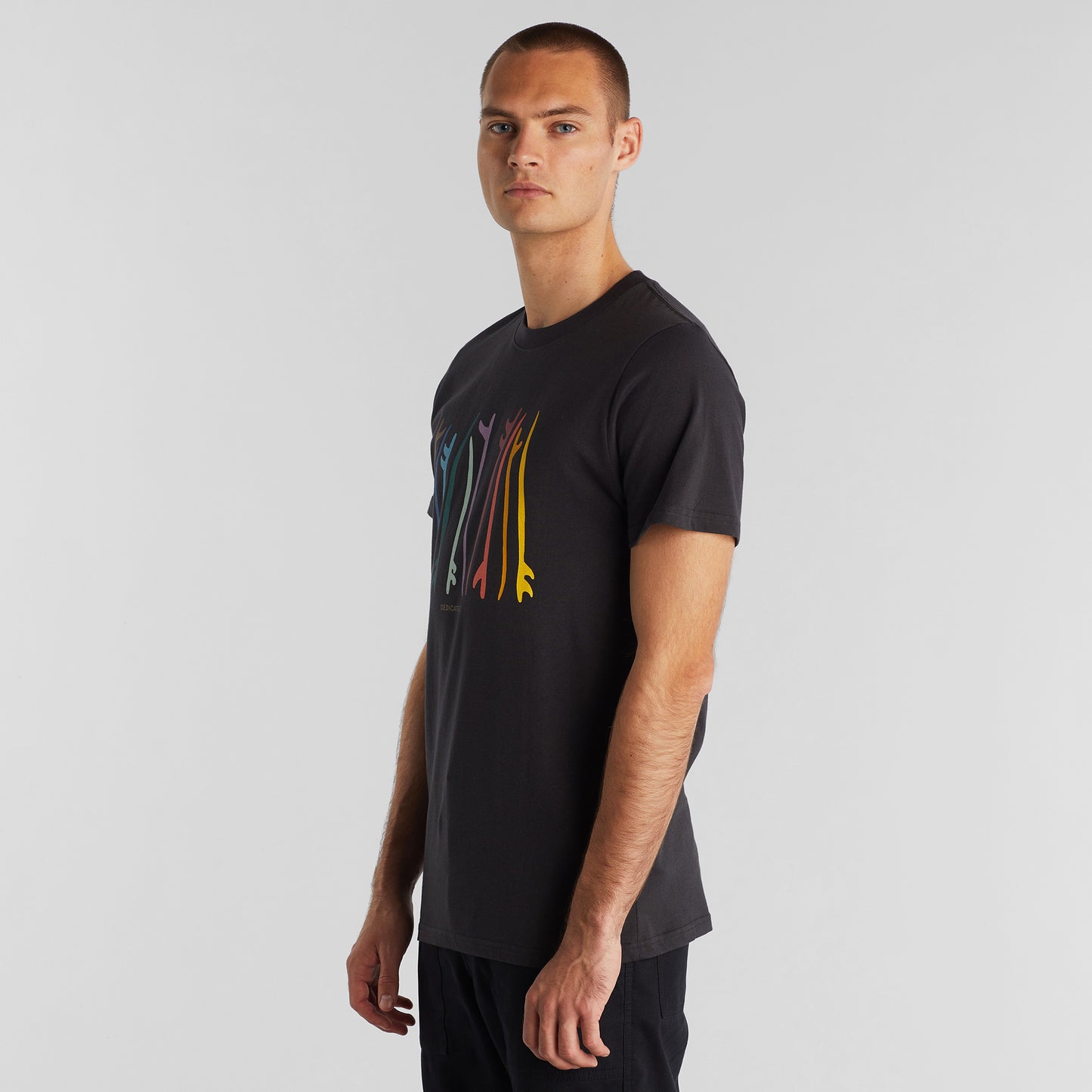 T-shirt Stockholm Color Surfboards Charcoal
