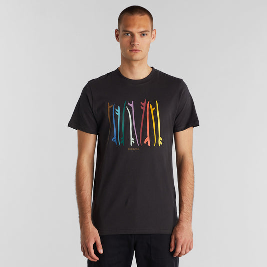 T-shirt Stockholm Color Surfboards Charcoal