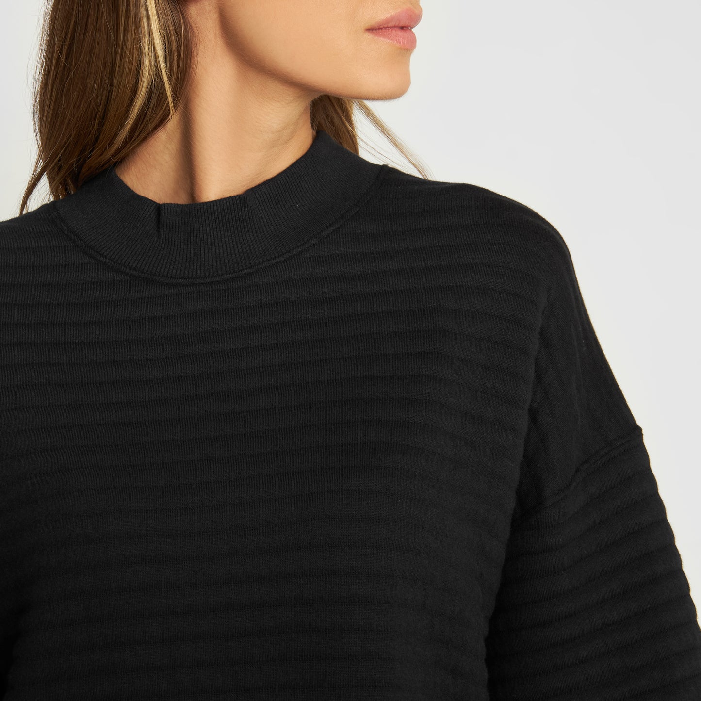 Sweatshirt Quilted Melldala Black