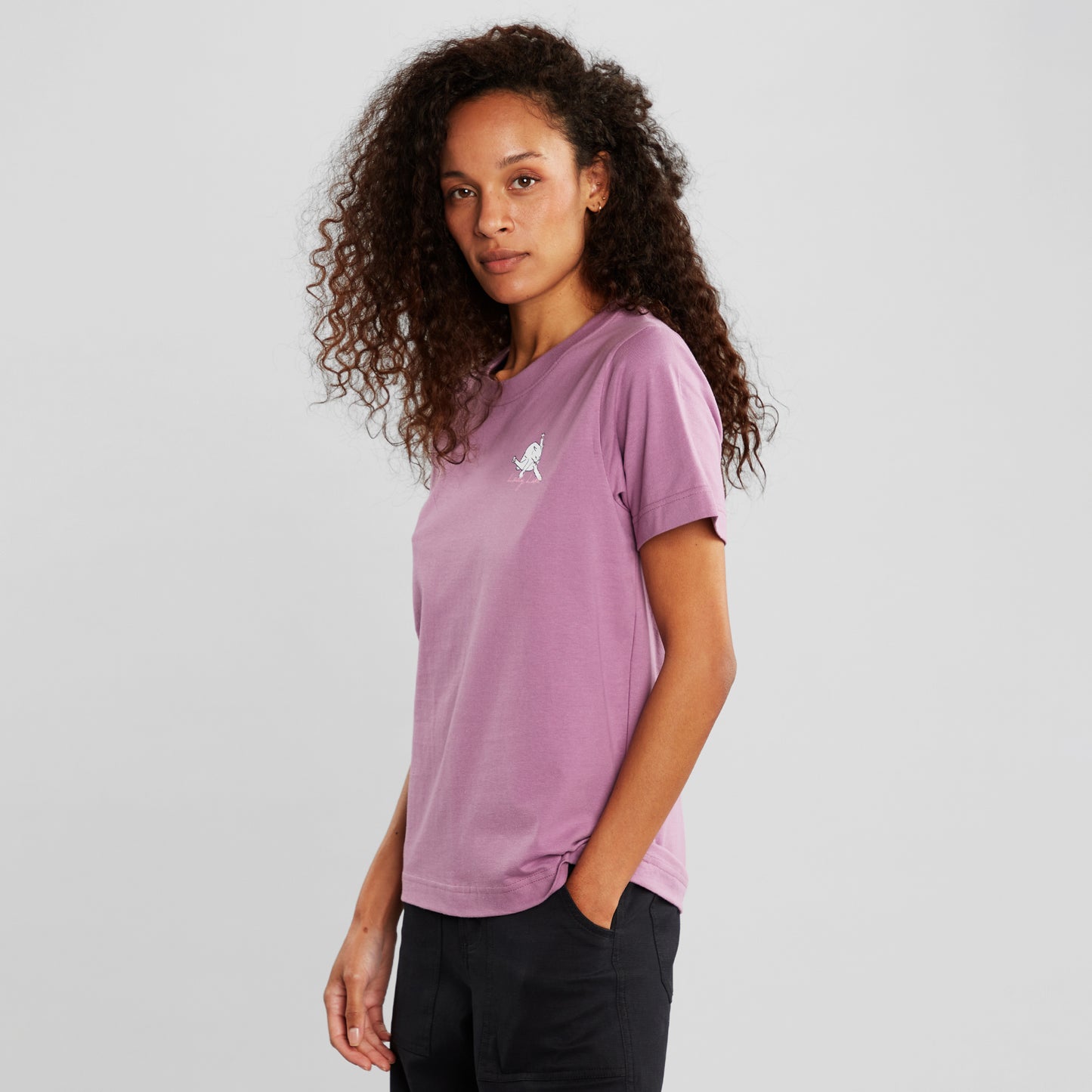 T-shirt Mysen Lady Like Dusty Purple