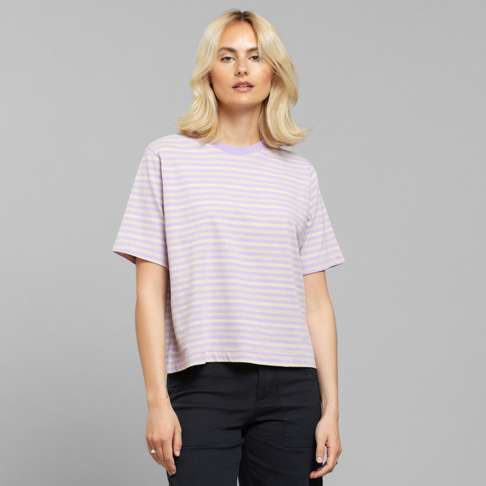 T-shirt Vadstena Rose Purple/Vanilla White