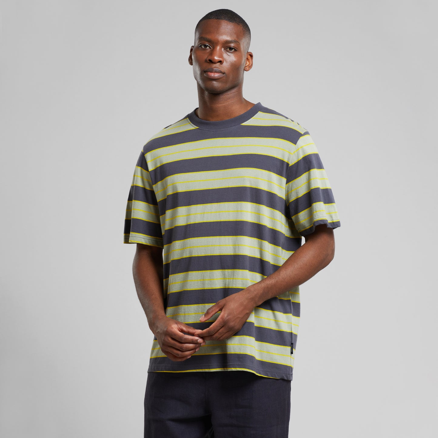 T-shirt Gustavsberg Retro Stripe Charcoal