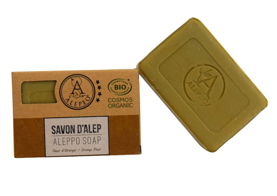 Aleppo Olivenölseife mit Orangenblütenduft