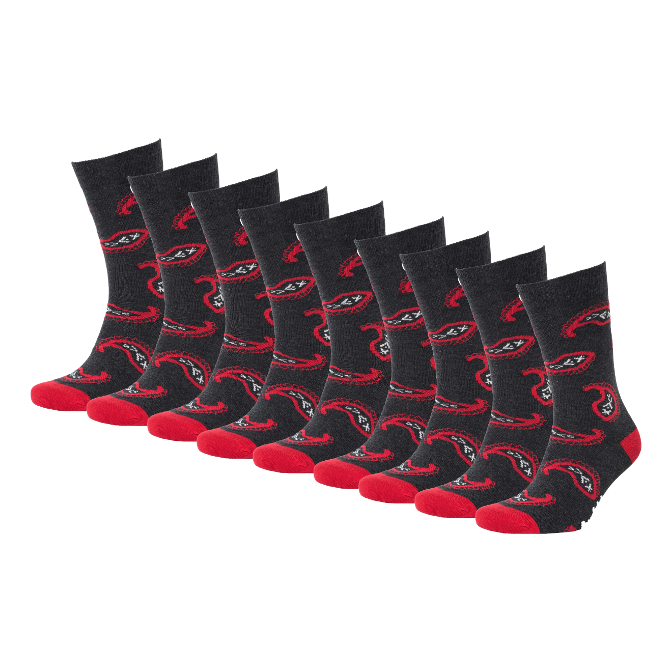 Paisley Pattern Bio-Baumwolle Socken