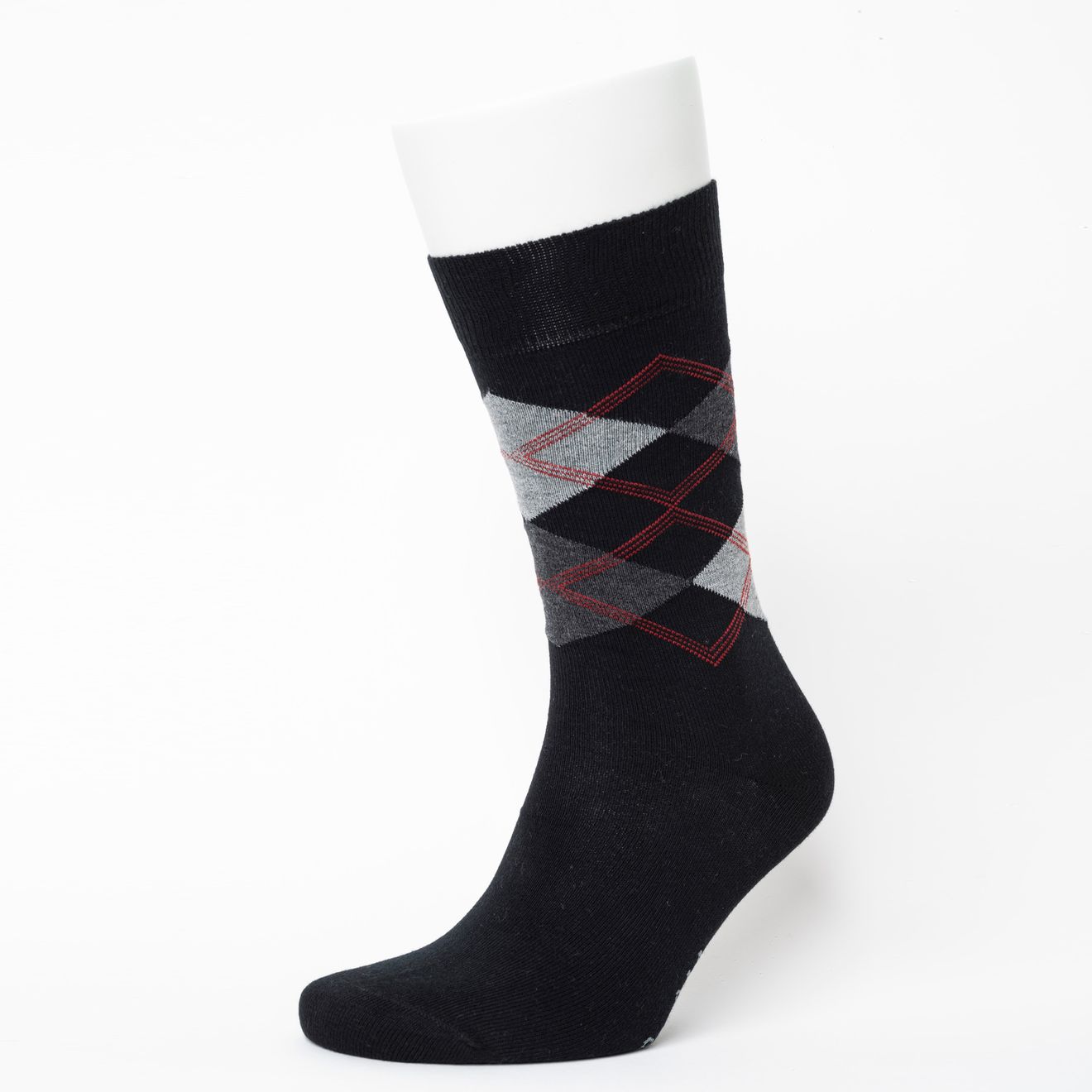 Argyle Pattern Bio-Baumwolle Socken