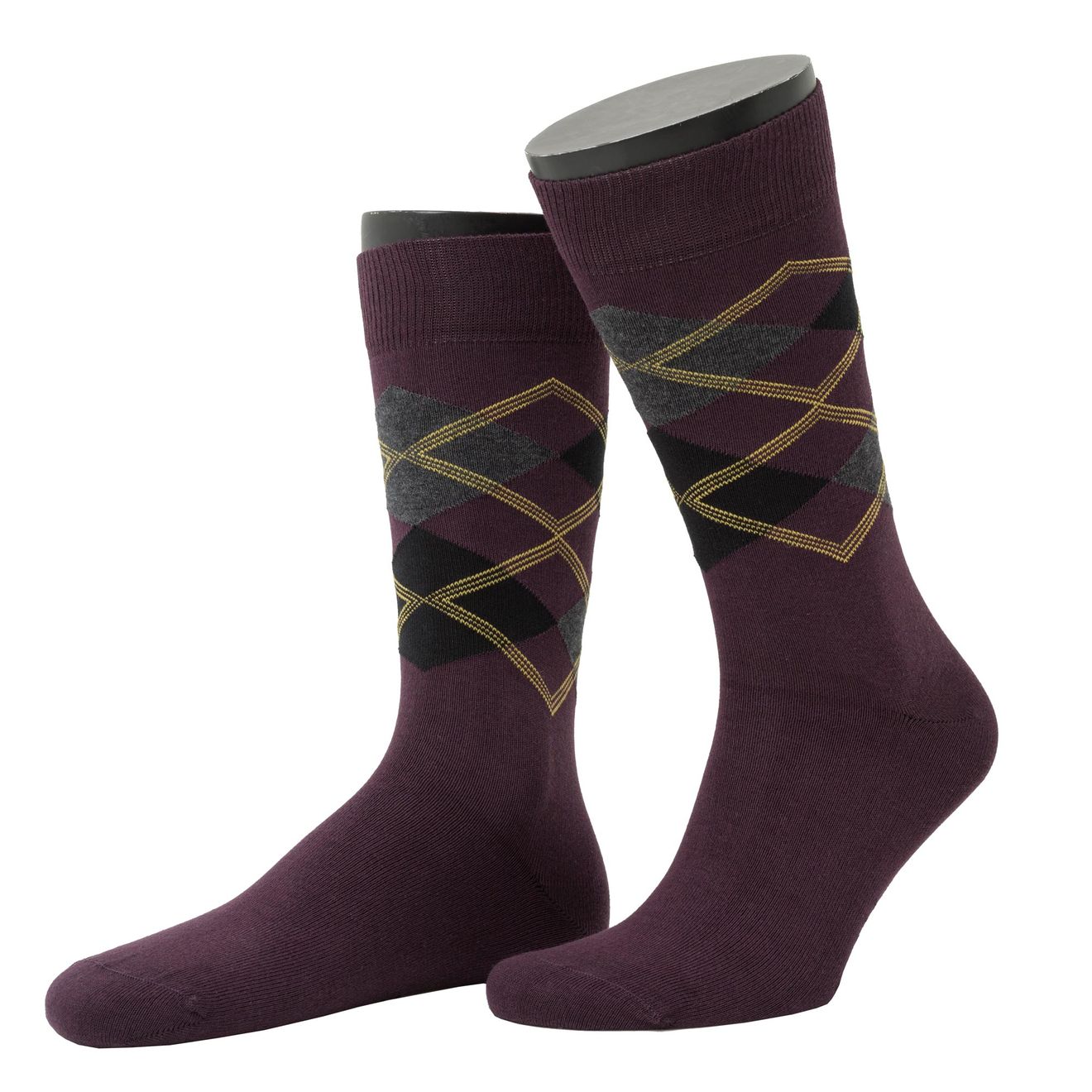 Argyle Pattern Bio-Baumwolle Socken