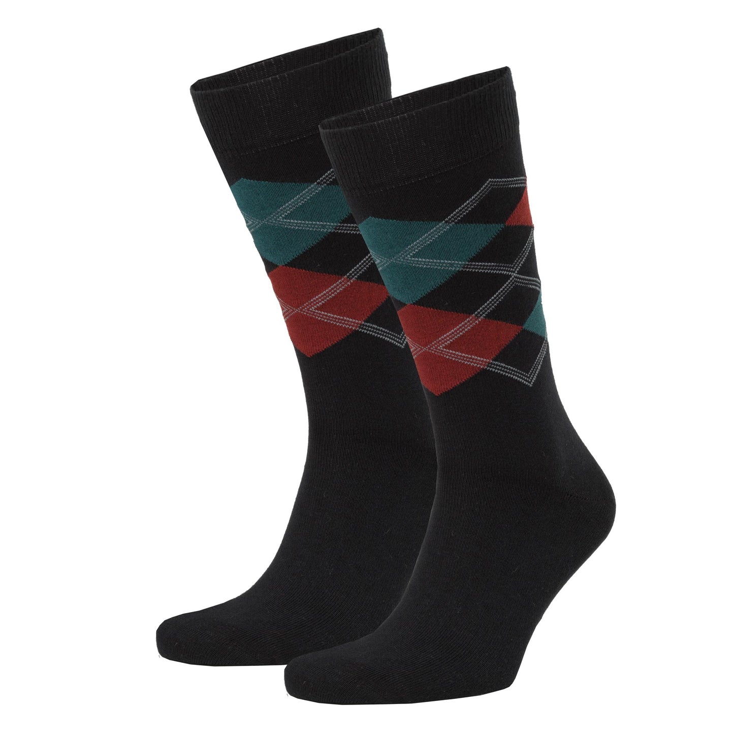 Argyle Pattern Bio-Baumwolle Socken