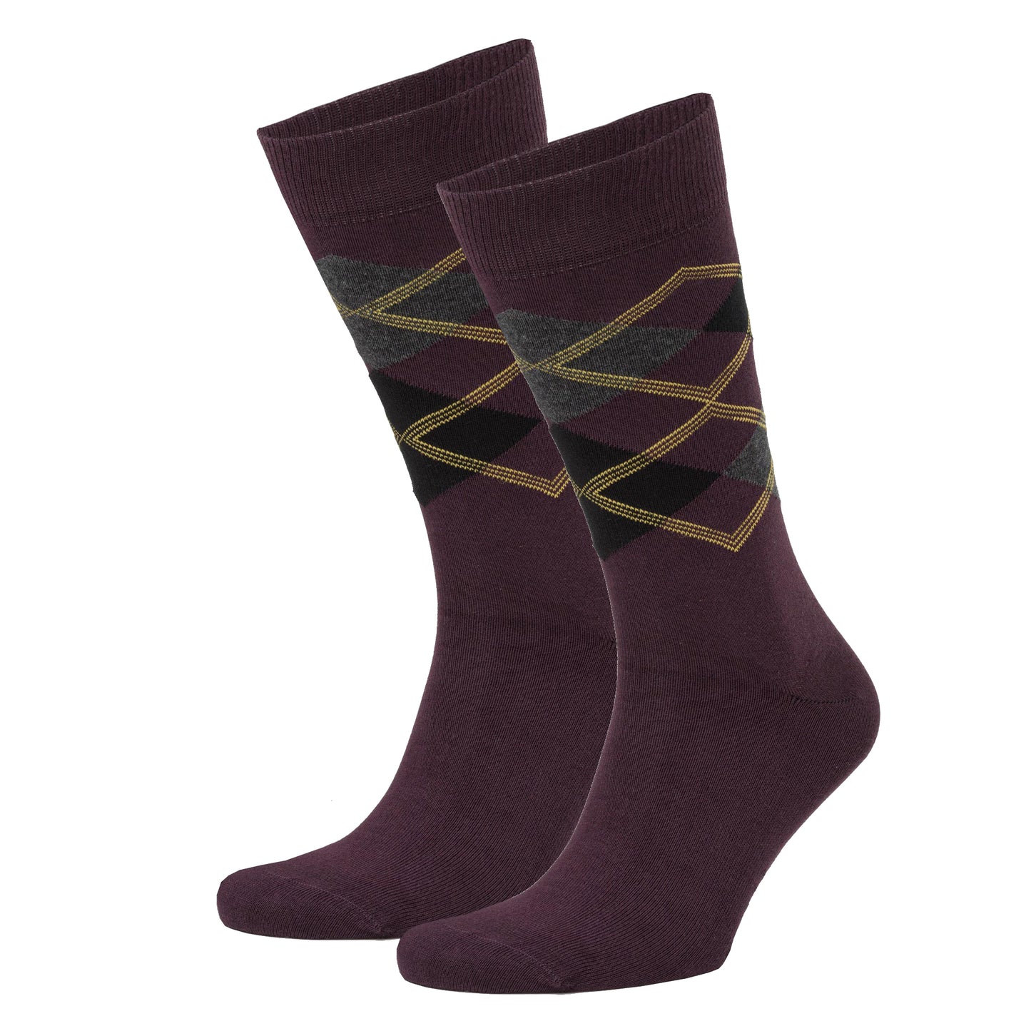 Argyle Pattern Bio-Baumwolle Socken