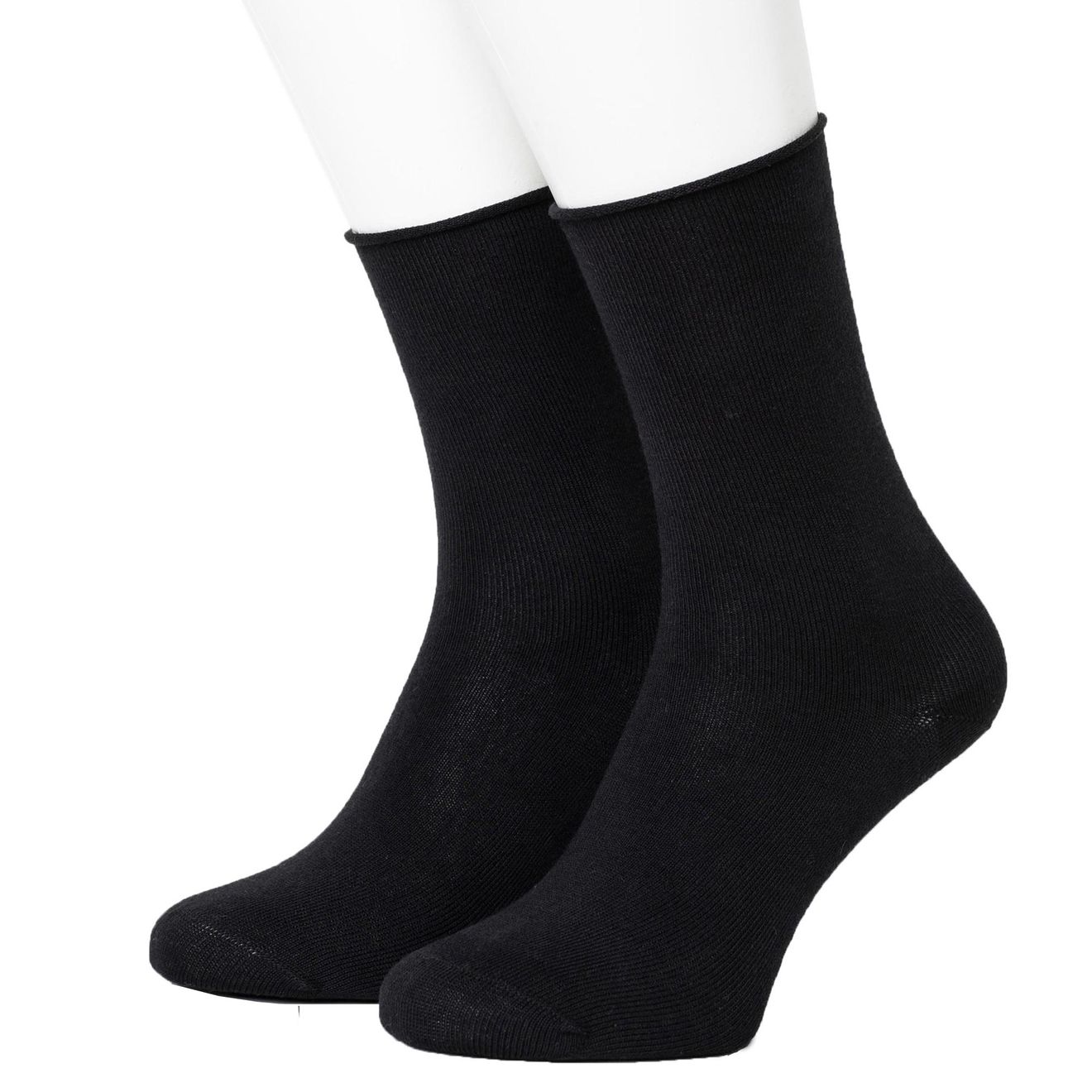 Roll Top Plain Bio-Baumwolle Rollsocken