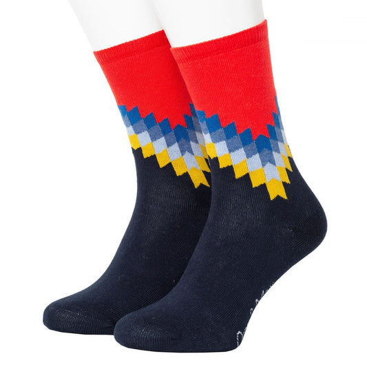 Pyramid Pattern Bio-Baumwolle Socken