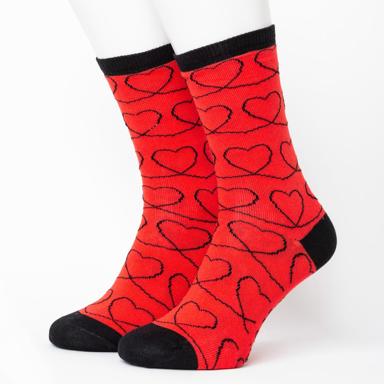 Heart Pattern Bio-Baumwolle Socken