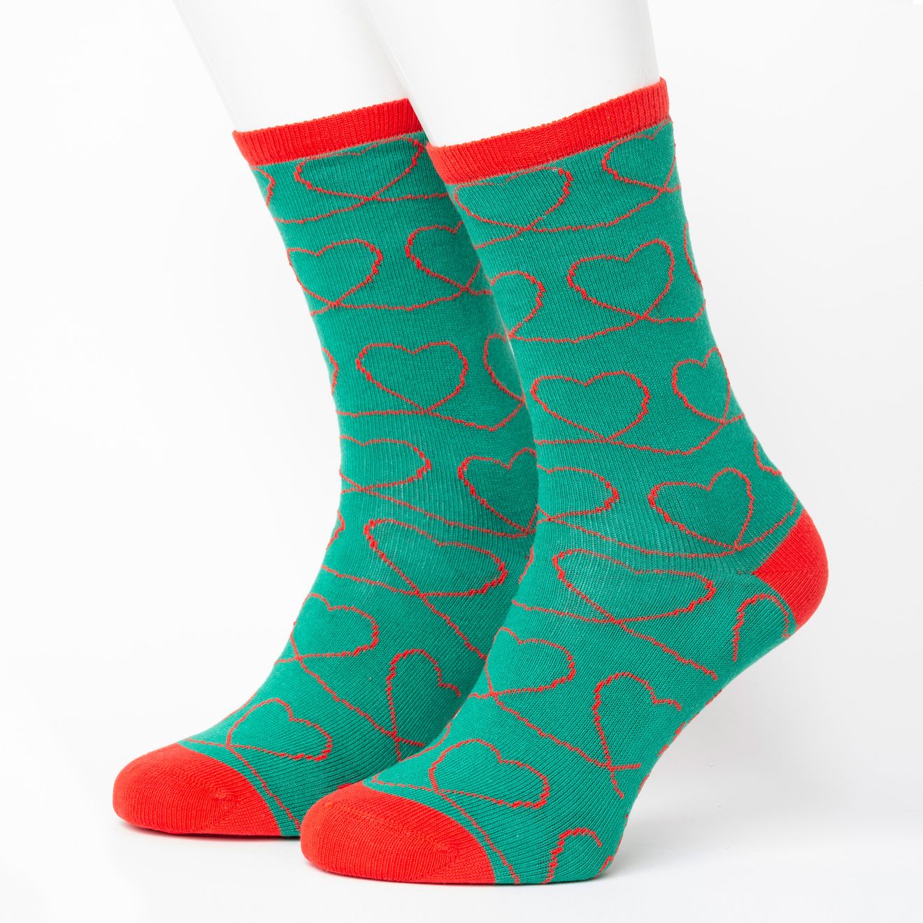 Heart Pattern Bio-Baumwolle Socken