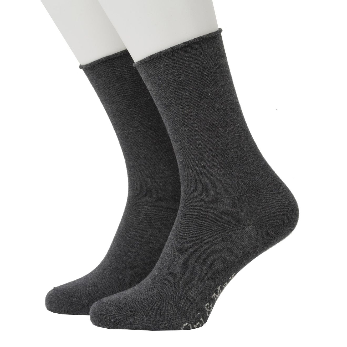 Roll Top Plain Bio-Baumwolle Rollsocken