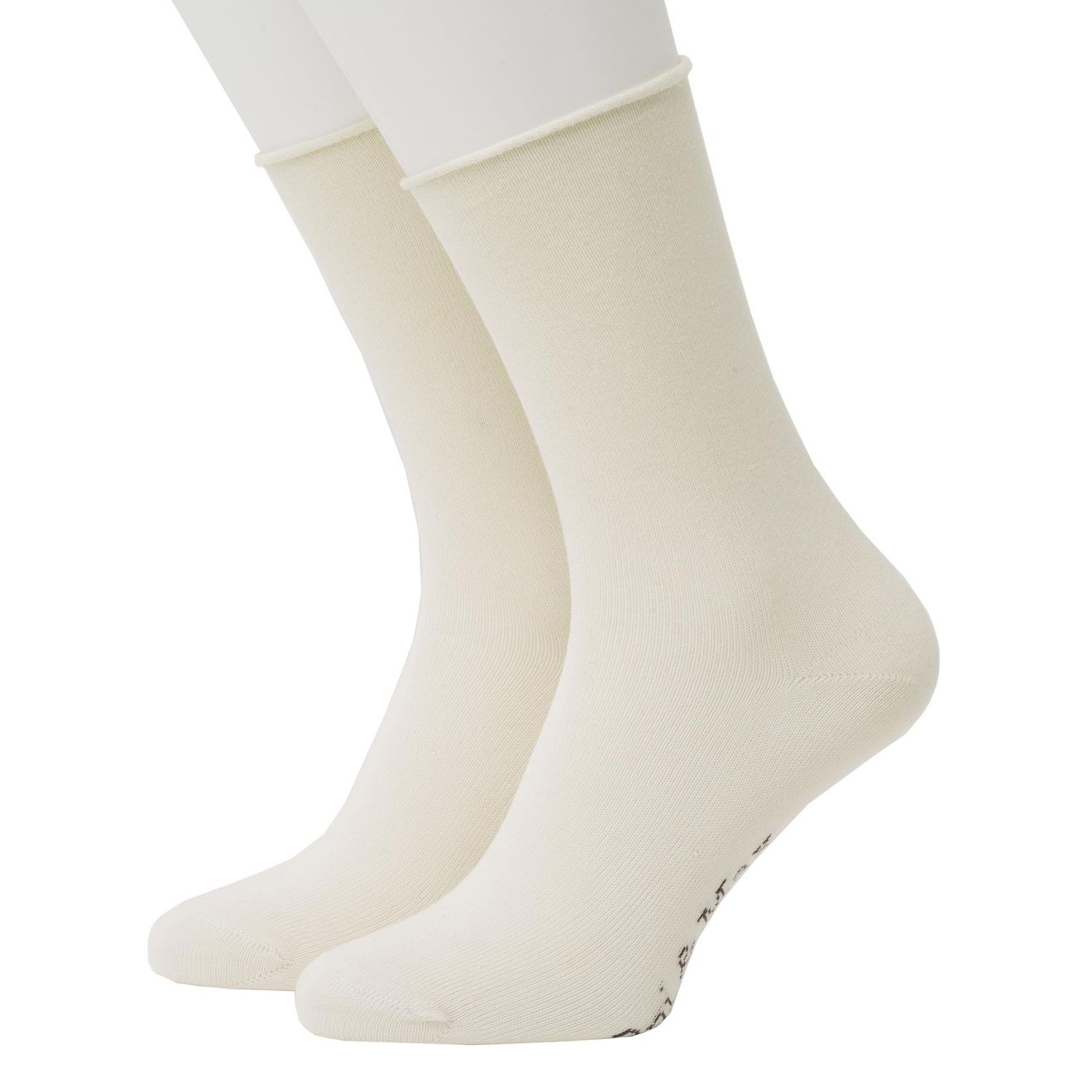 Roll Top Plain Bio-Baumwolle Rollsocken