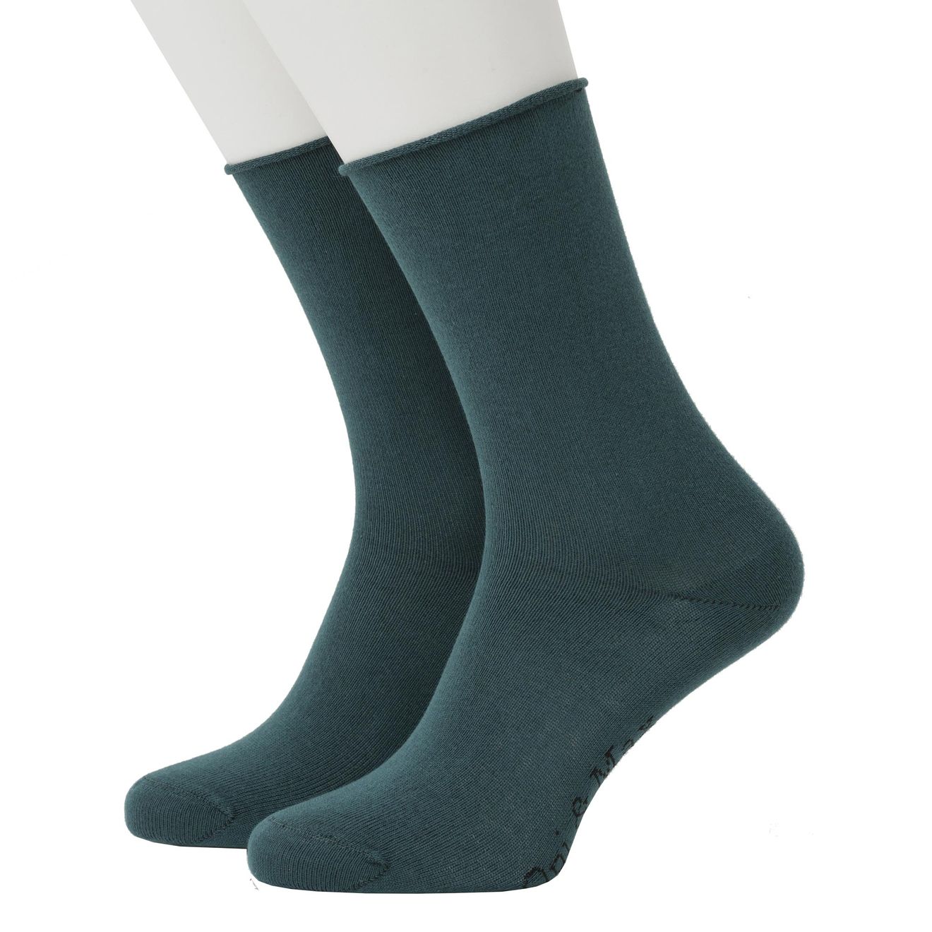 Roll Top Plain Bio-Baumwolle Rollsocken