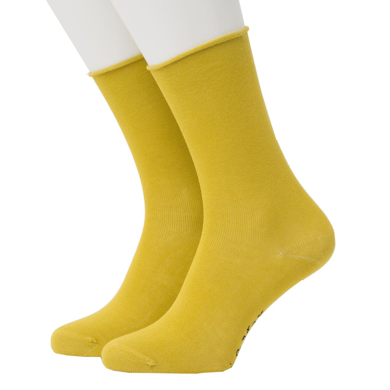 Roll Top Plain Bio-Baumwolle Rollsocken
