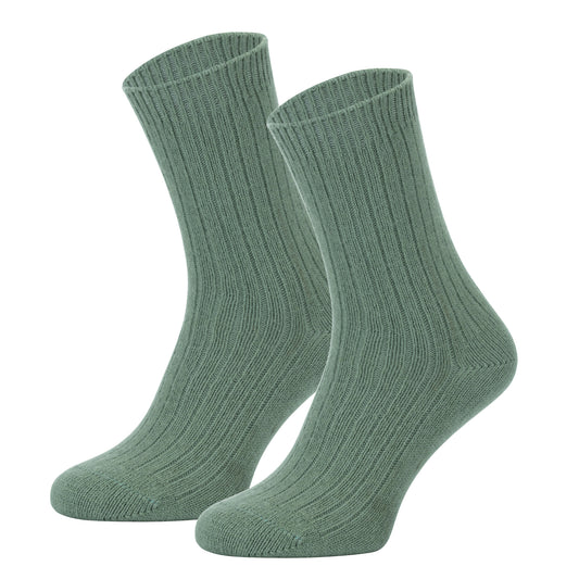 Gerippte Wollsocken