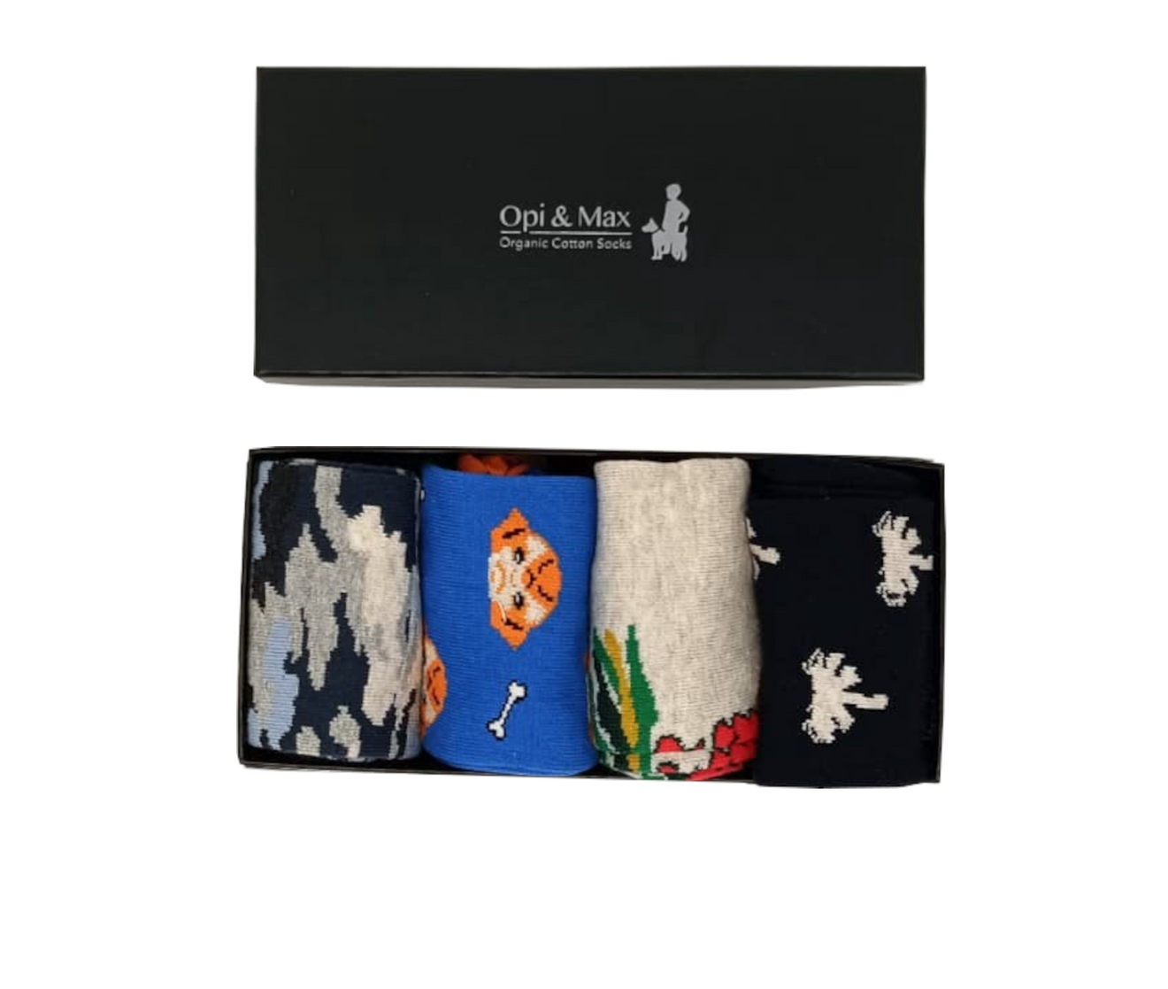 4er Box bunte Biobaumwollsocken
