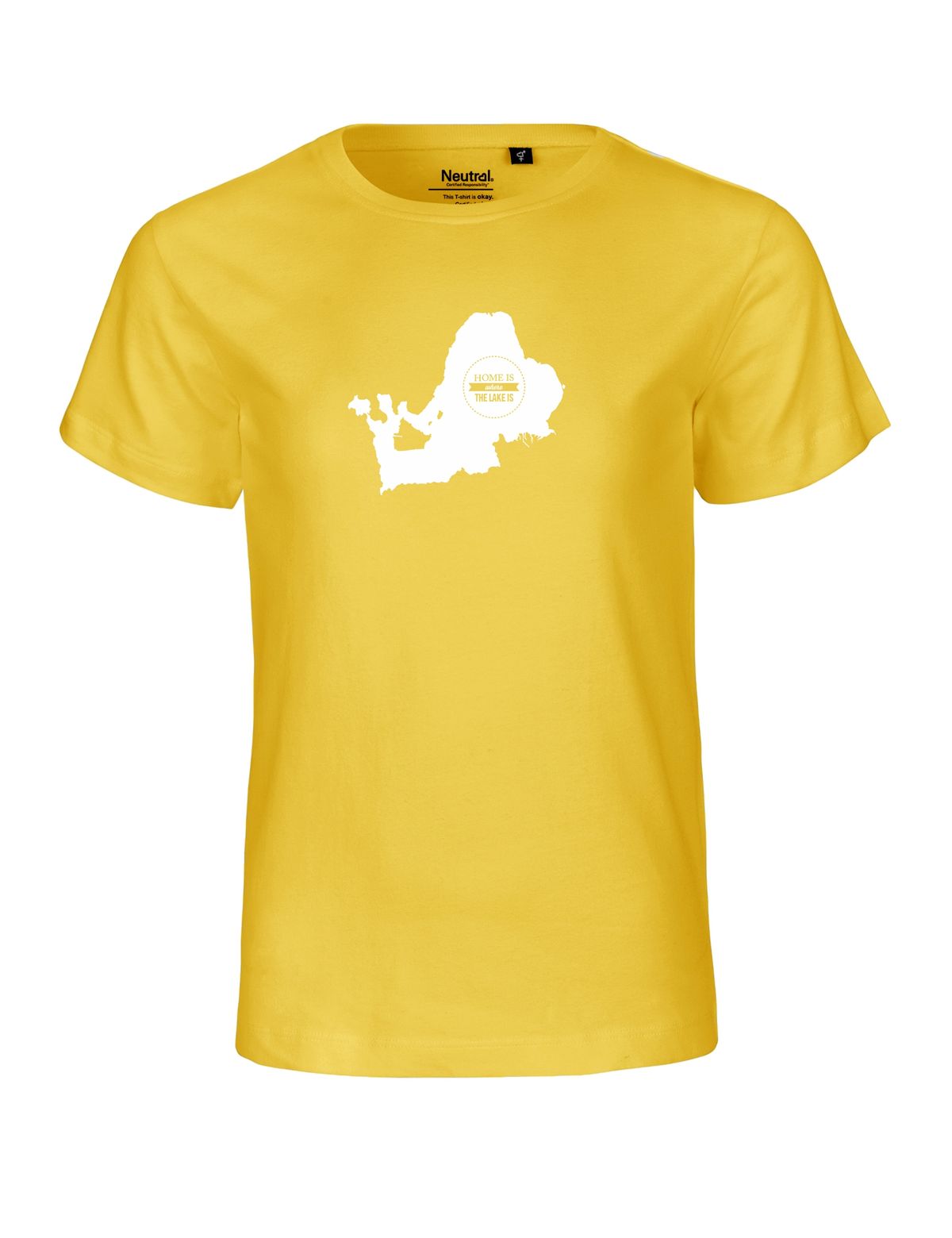 Chiemseemotiv Kinder Shirt gelb