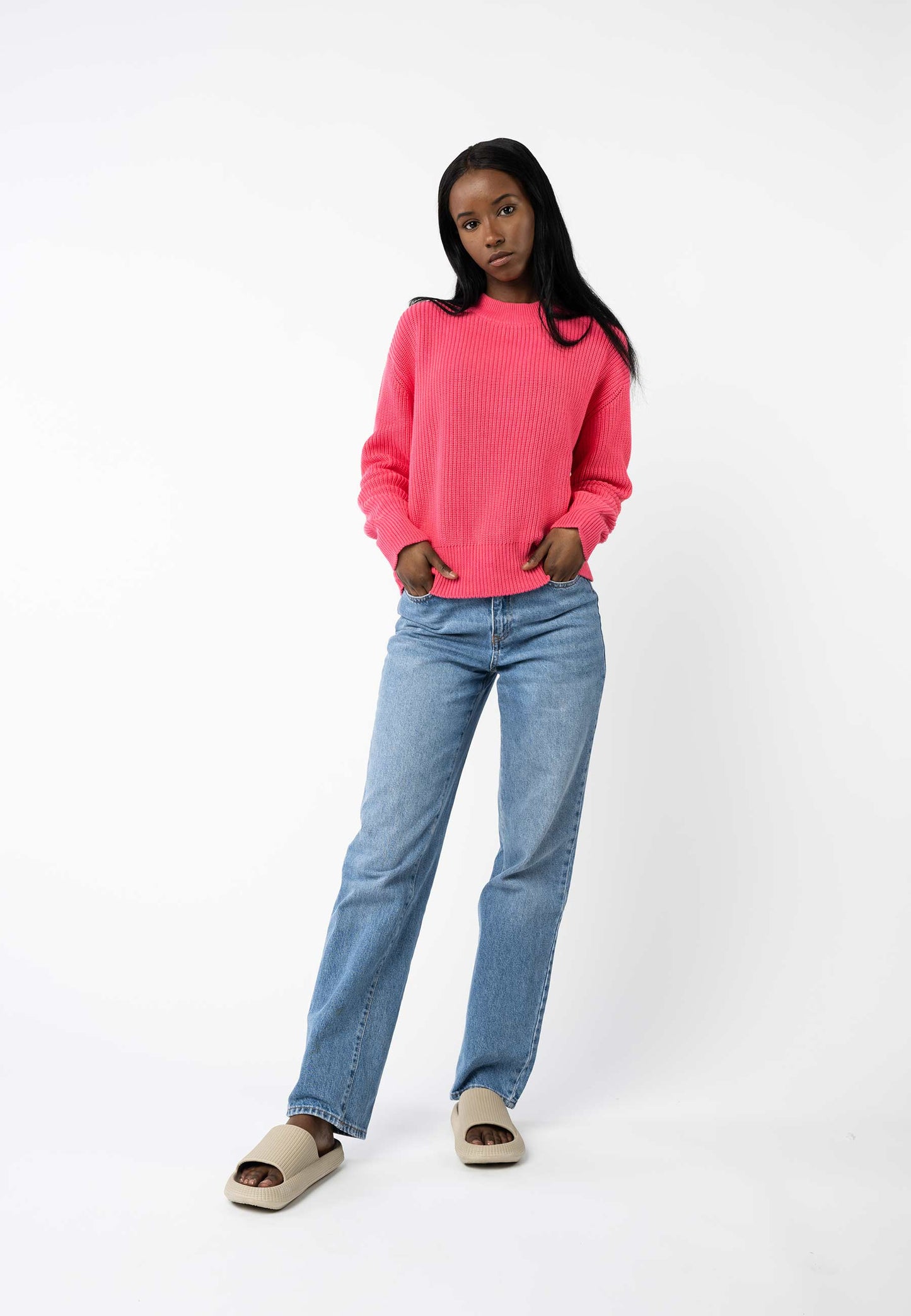 Rippstrick Pullover Manika