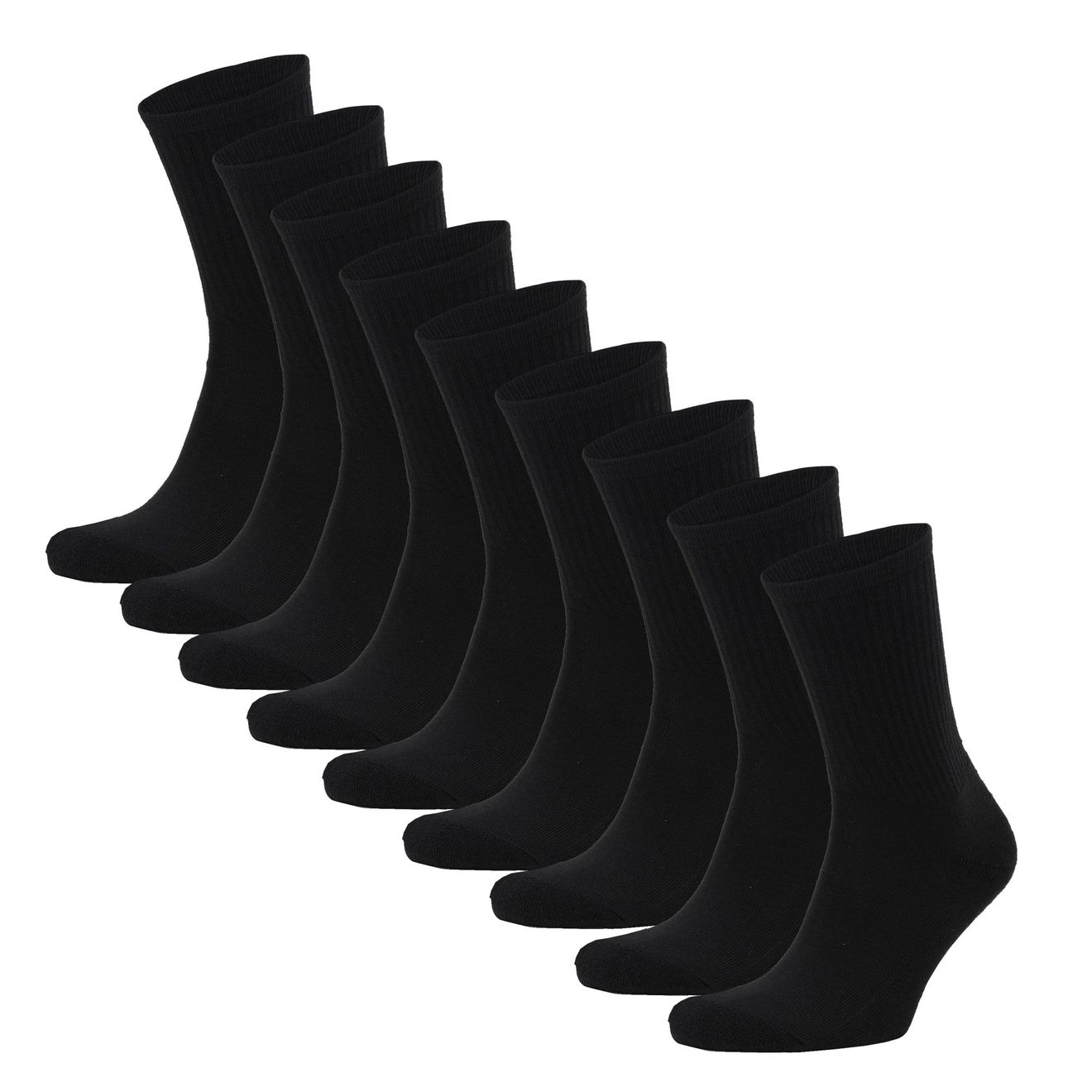 Bio Tennissocken schwarz schwarz
