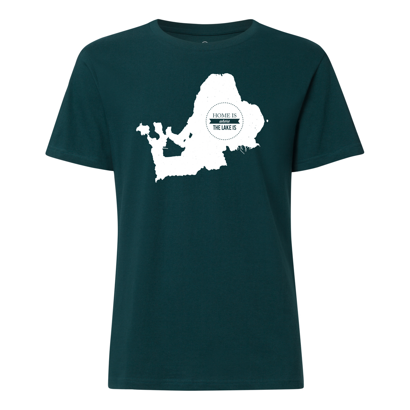 Chiemseemotiv T-Shirt Deep Teal white