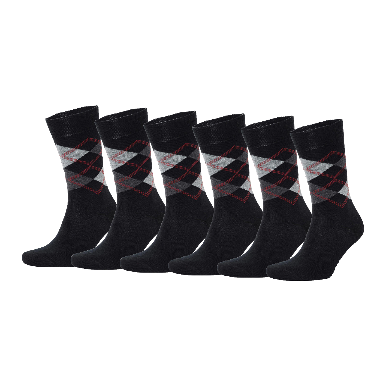 Argyle Pattern Bio-Baumwolle Socken