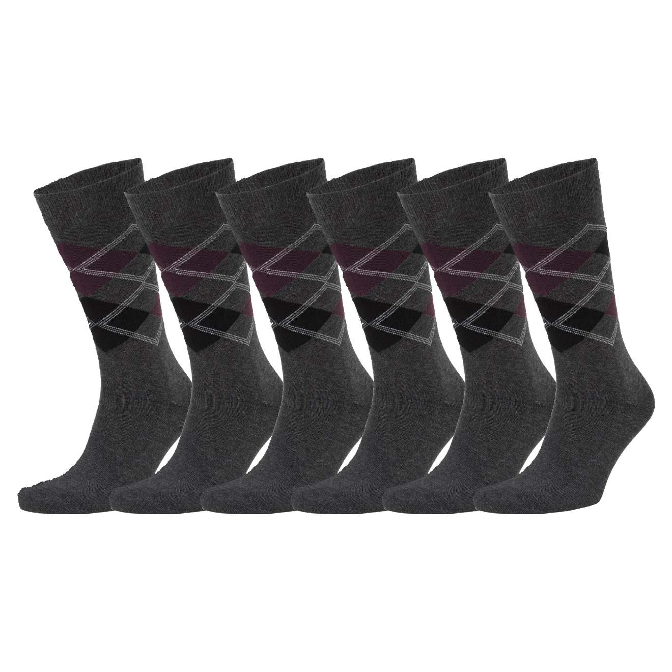 Argyle Pattern Bio-Baumwolle Socken