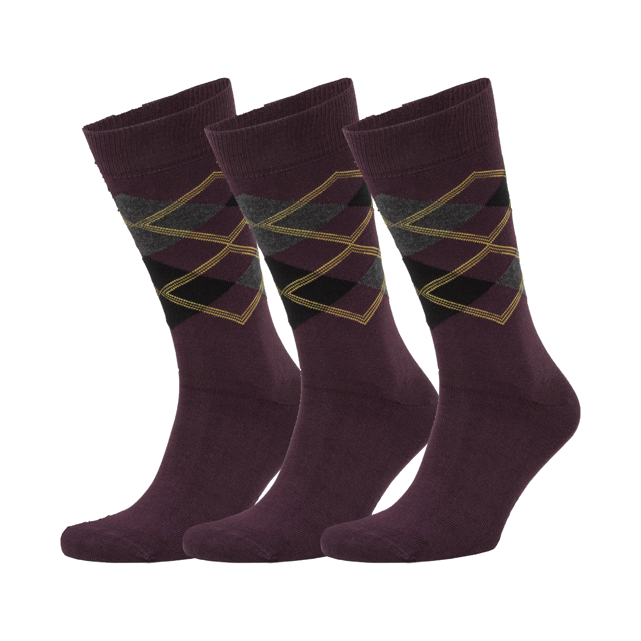 Argyle Pattern Bio-Baumwolle Socken