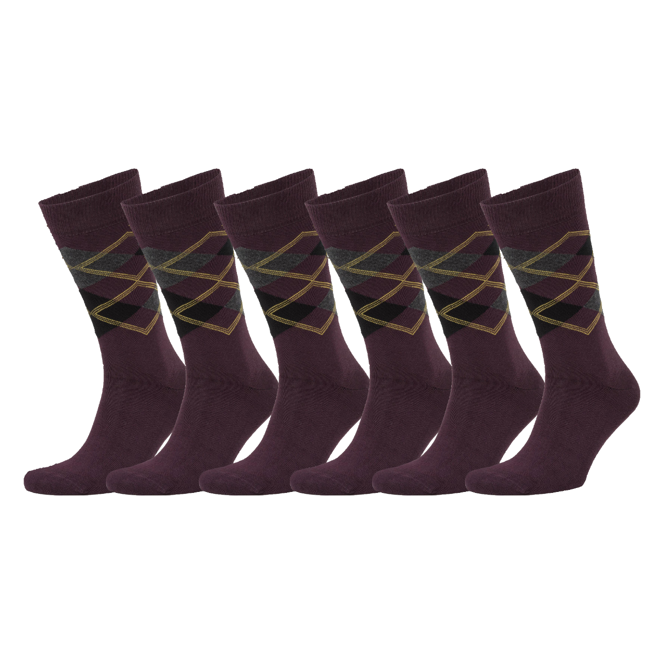Argyle Pattern Bio-Baumwolle Socken