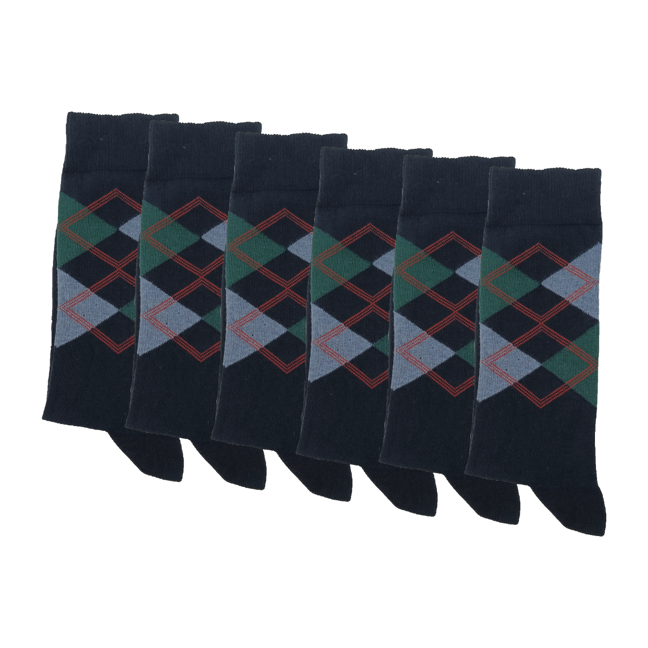 Argyle Pattern Bio-Baumwolle Socken