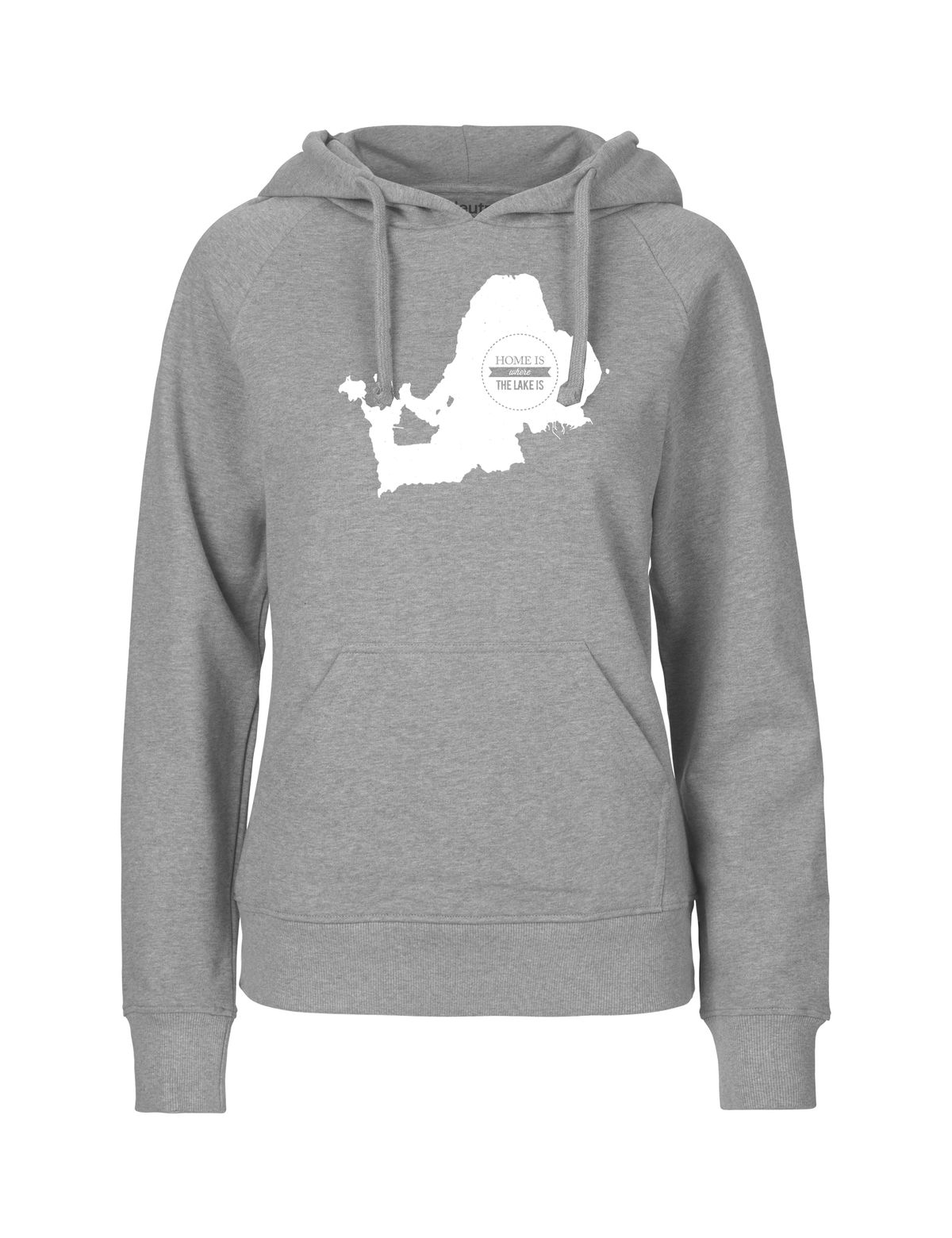 Chiemseemotiv Hoodie Woman grey white