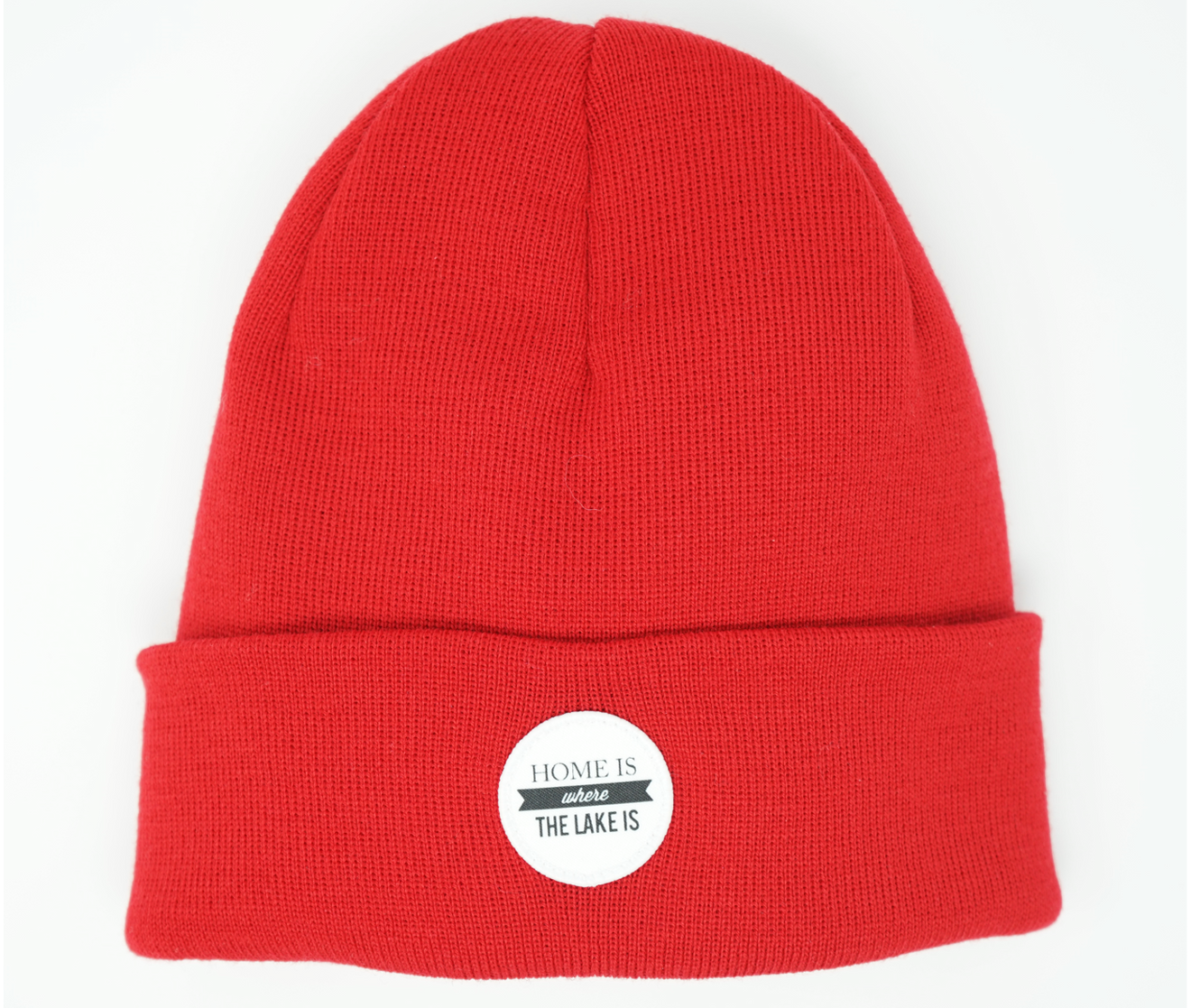 Merinobeanie rot fein gestrickt