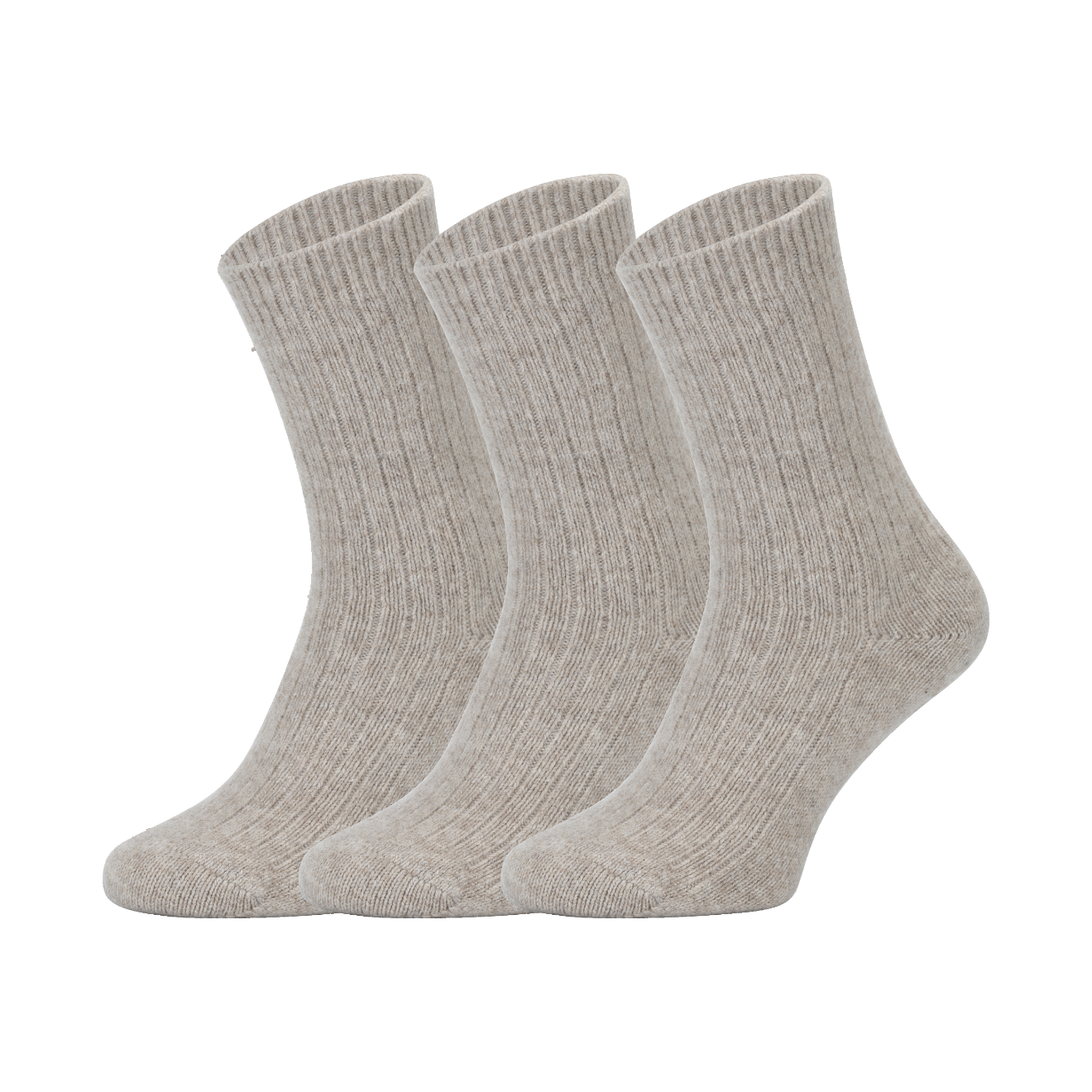 Gerippte Wollsocken