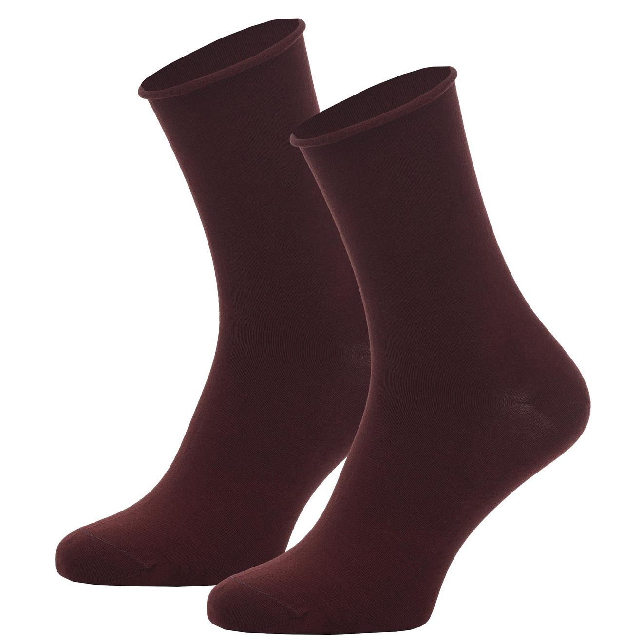 Roll Top Plain Bio-Baumwolle Rollsocken