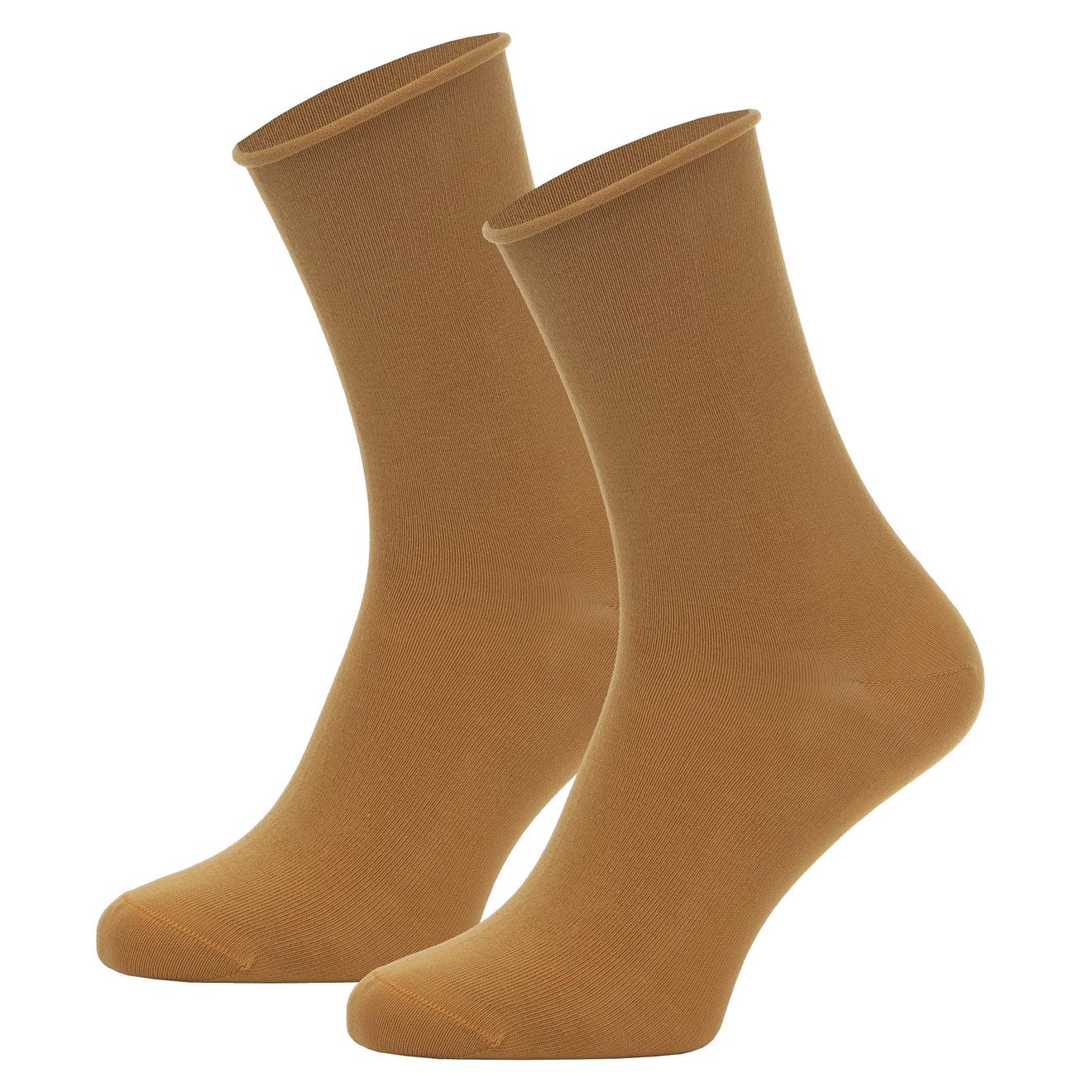 Roll Top Plain Bio-Baumwolle Rollsocken