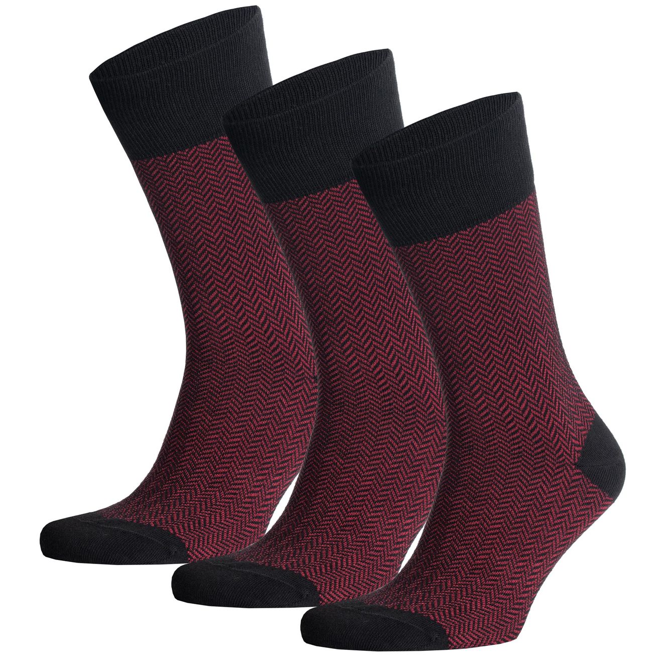 Fine Herringbone Jacquard Biobaumwoll Socken
