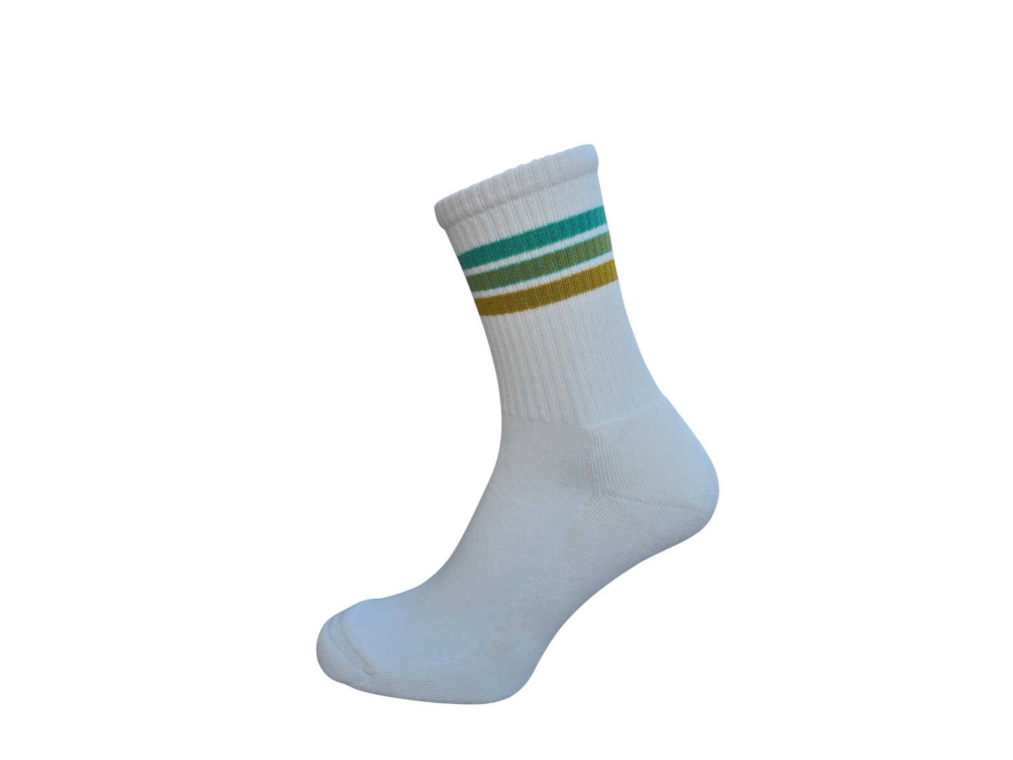 Weiße Cotton Spilaer Retro-Tennissocken – Nachhaltiger Premium-Komfort im Skater-Look