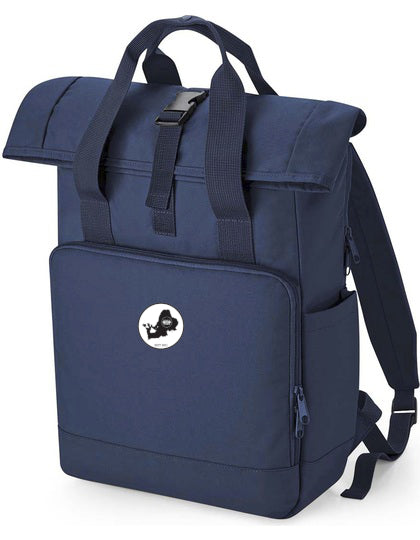 Recycled Twin Handle Roll Top Laptop Backpack