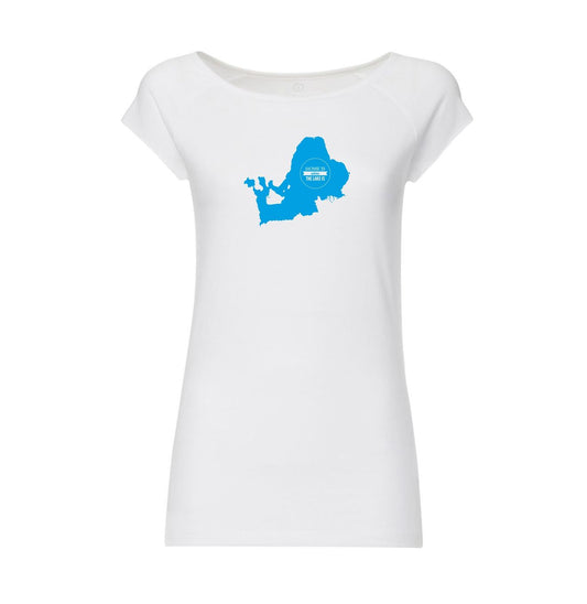 Chiemseemotiv Shirt white blue Ladies
