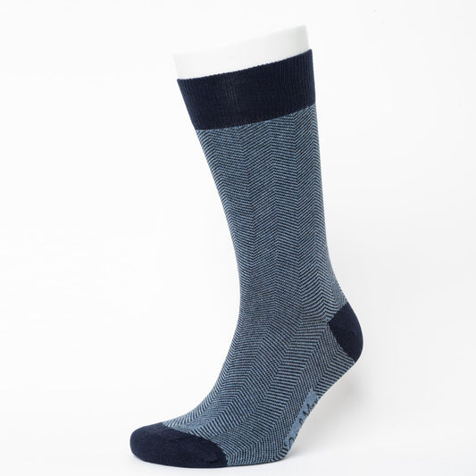 Herringbone Pattern Bio-Baumwolle Socken