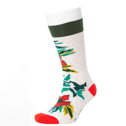 Flower Pattern Bio-Baumwolle Socken