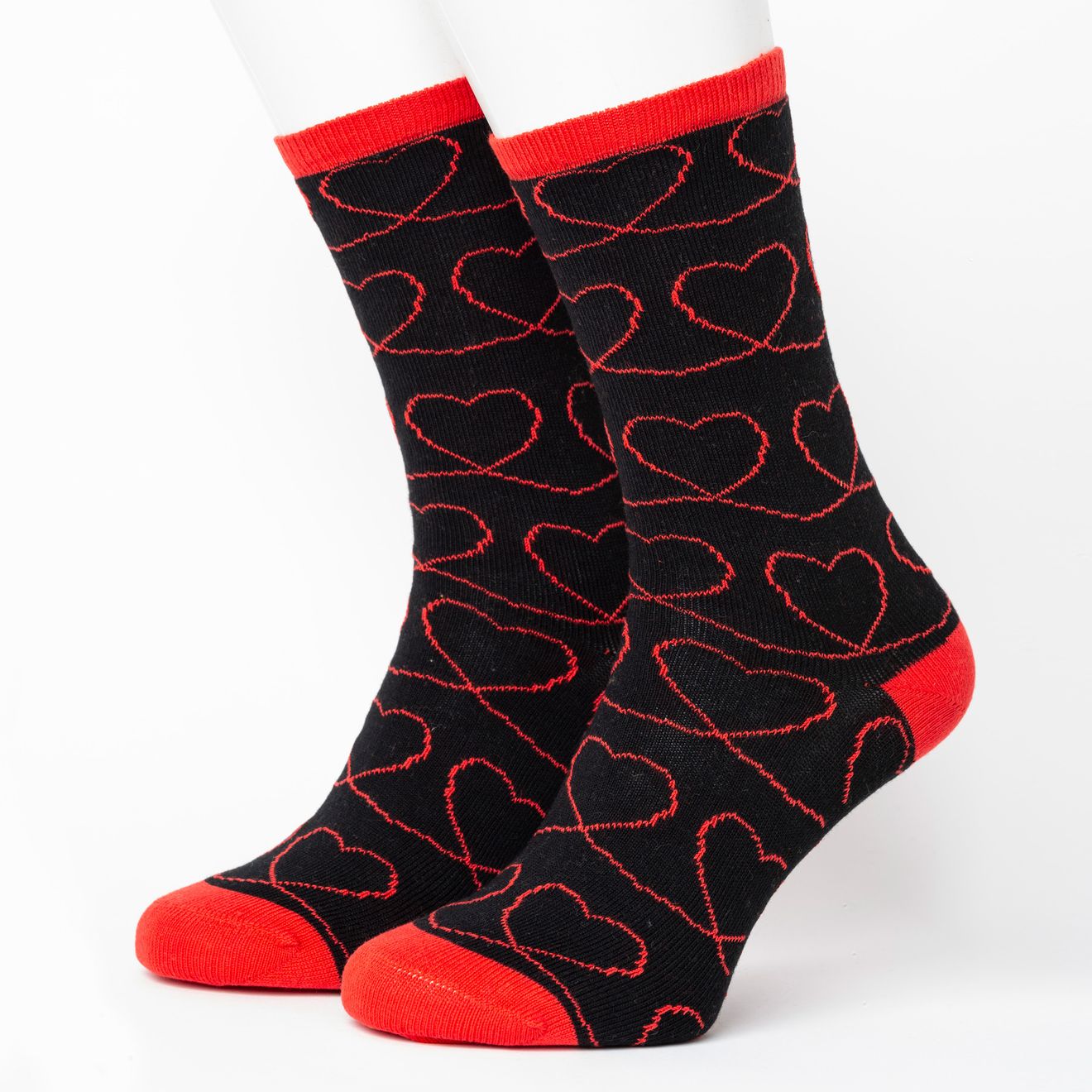 Heart Pattern Bio-Baumwolle Socken