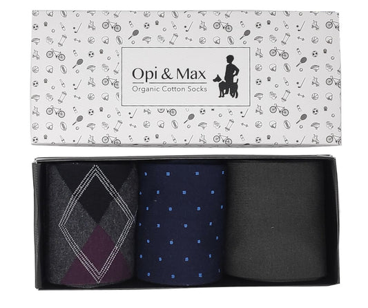 3er Box Argyle & Polka Dot and Unicolour Socken