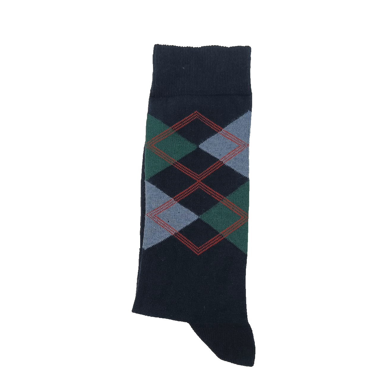 Argyle Pattern Bio-Baumwolle Socken