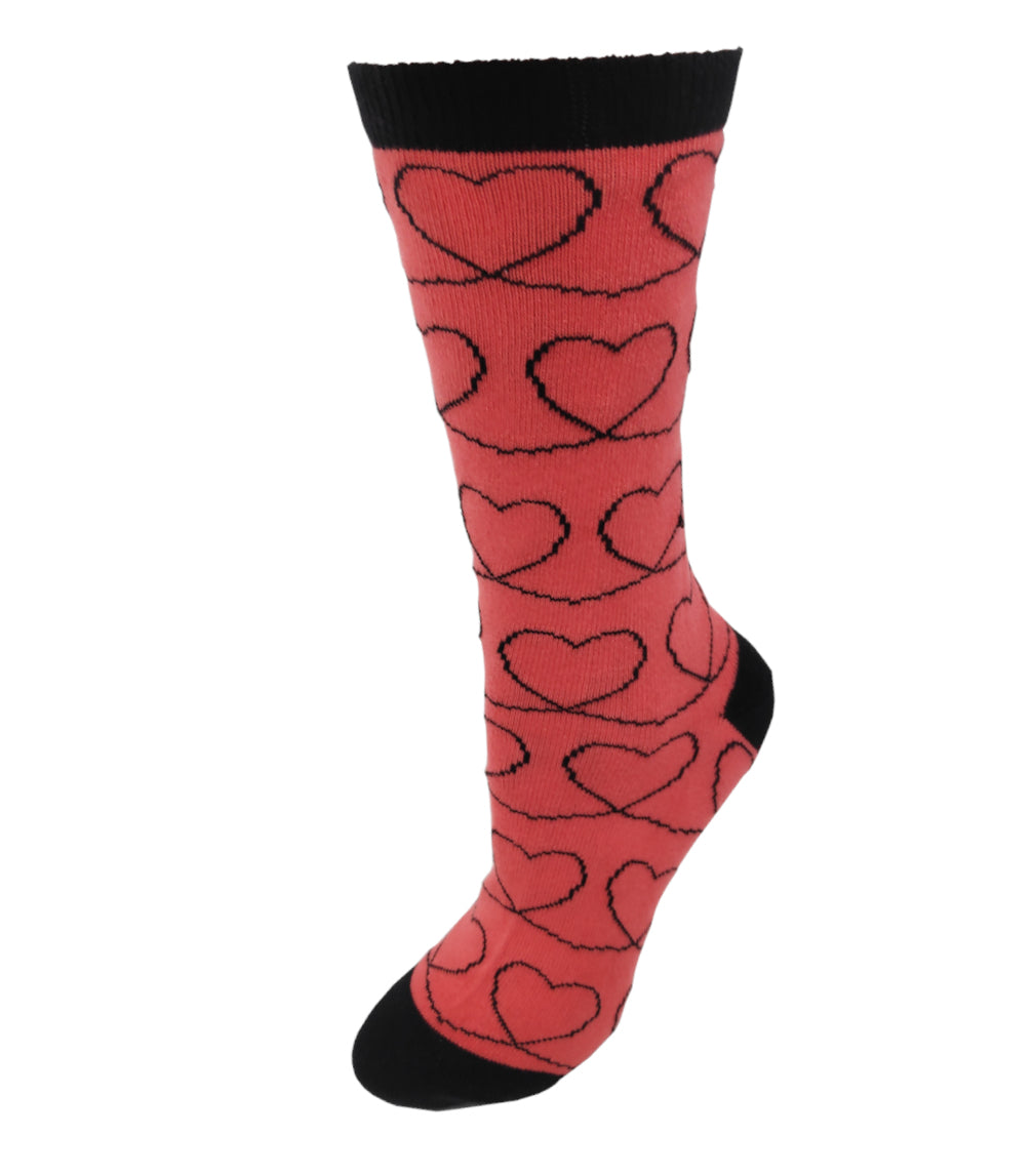 Heart Pattern Bio-Baumwolle Socken