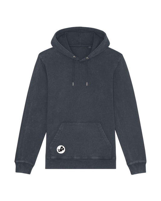 Chiemseemotiv Hoodie navy (STÜCKGEFÄRBTES Textil)